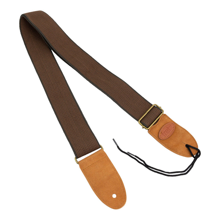 Fretz Polyweb Cotton Guitar Strap (Brown)