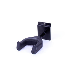 Fretz Short Self-Securing Slatwall Guitar Hanger (Black)