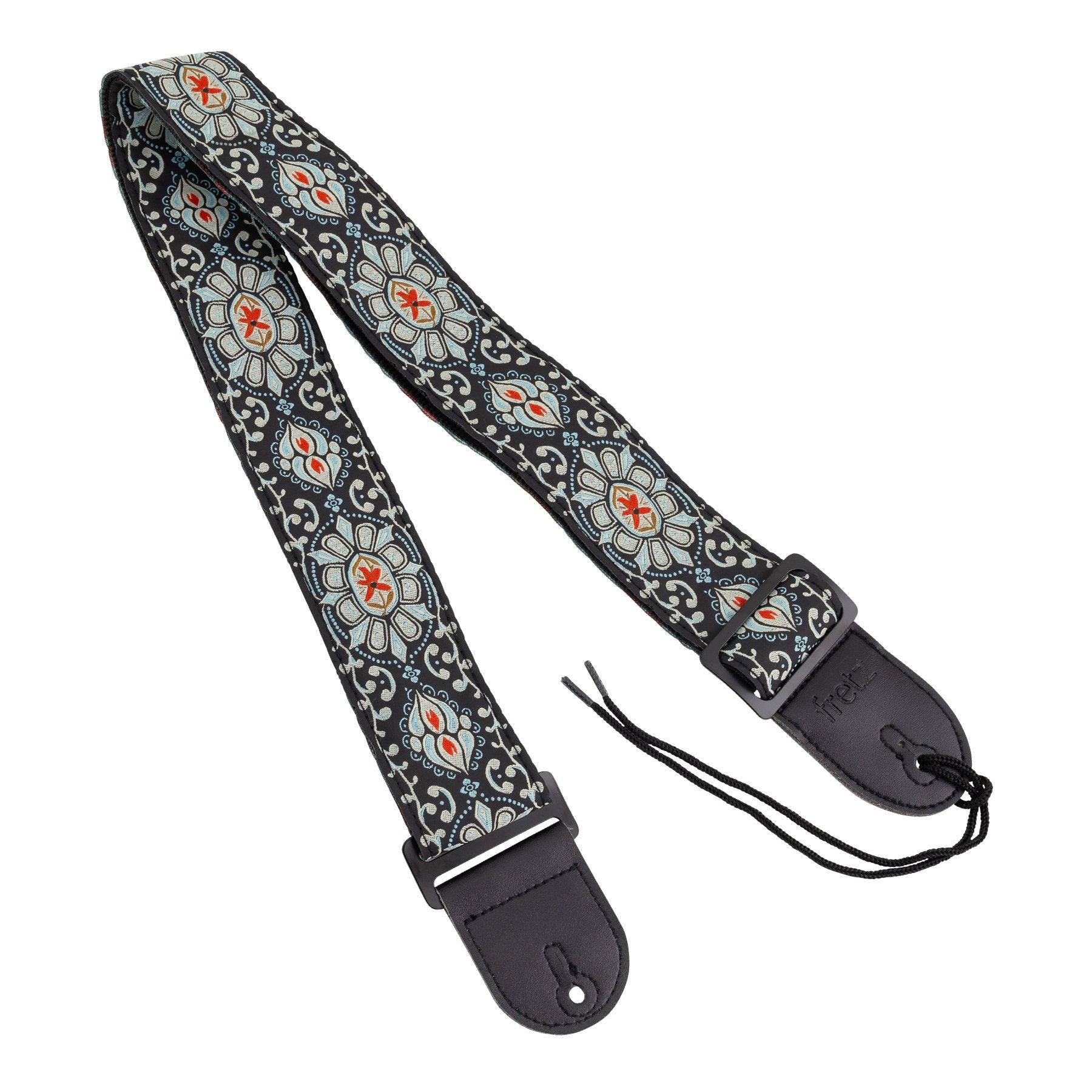 Fretz Woven Jacquard Polyster Guitar Strap (Winter)-FGST-RETRO62