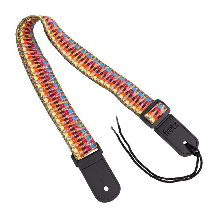 Fretz Woven Jacquard Ukulele Strap (Rainbow)