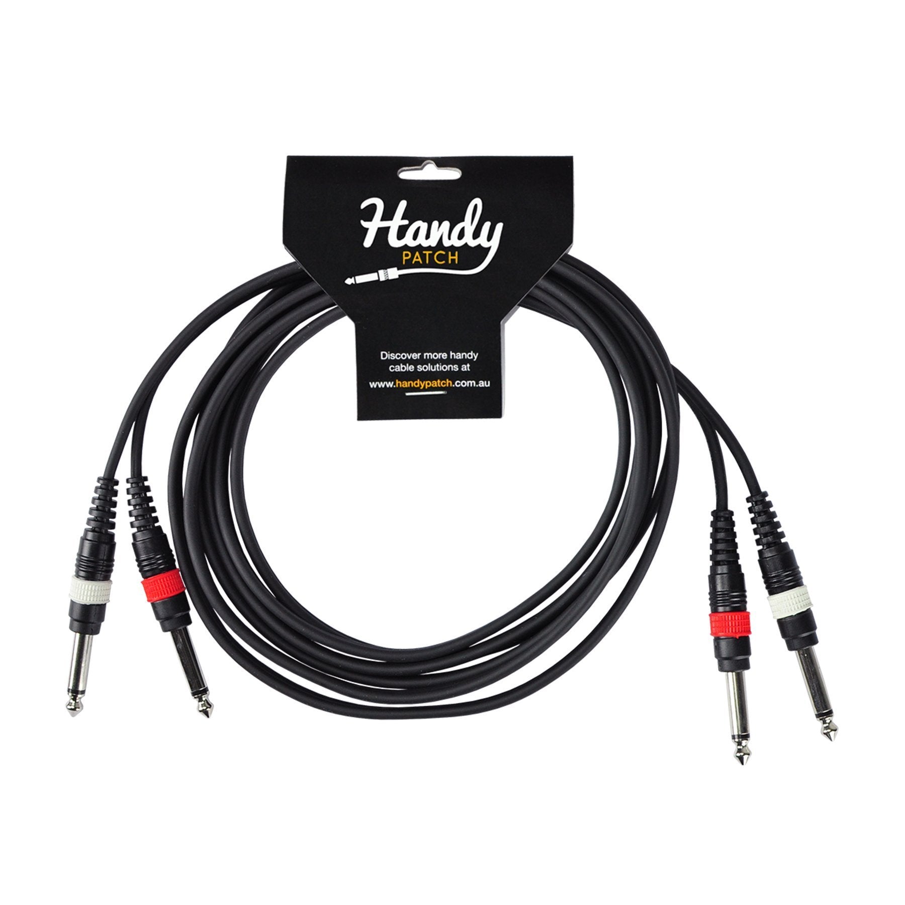 Handy Patch Dual Male 1/4" Mono to Dual Male 1/4" Mono Cable (3m)-H-2P-2P3