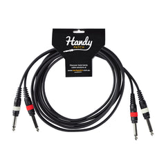 Handy Patch Dual Male 1/4" Mono to Dual Male 1/4" Mono Cable (3m)-H-2P-2P3