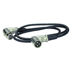 Handy Patch Right Angled Male XLR to Angled Female XLR Cable (1m)