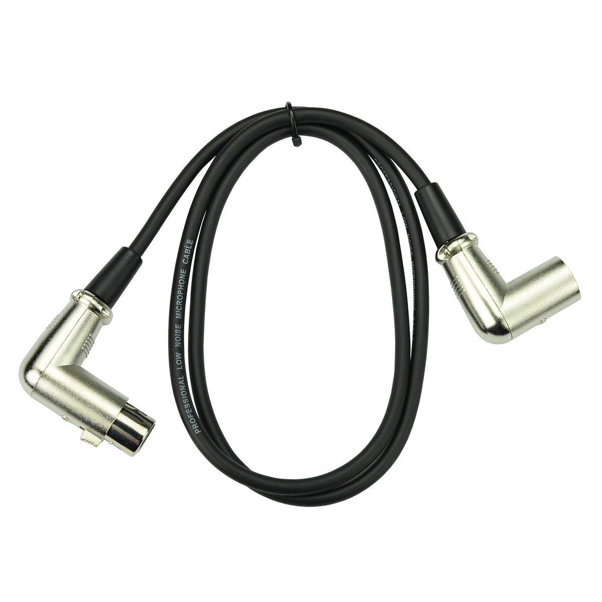 Handy Patch Right Angled Male XLR to Angled Female XLR Cable (1m)-H-AMX-AFX1