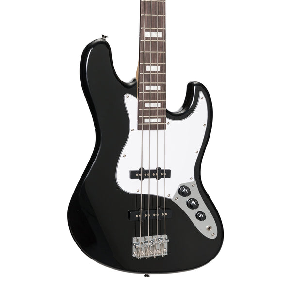 J&D Luthiers 4-String JB-Style Electric Bass Guitar (Black)