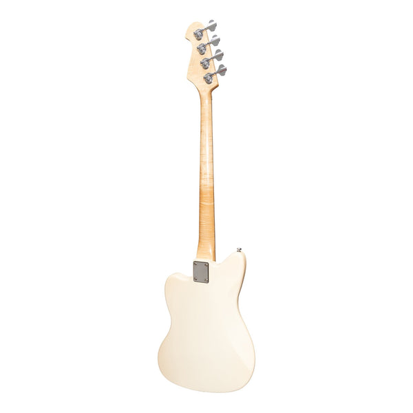 J&D Luthiers 4-String JM-Style Electric Bass Guitar (Cream)