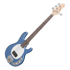 J&D Luthiers 4-String MM-Style Electric Bass Guitar (Metallic Blue)