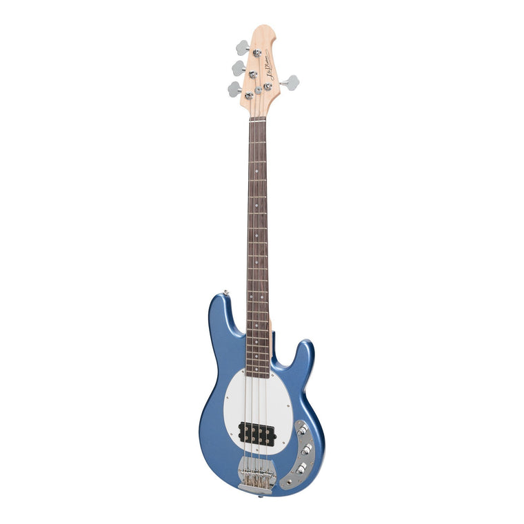 J&D Luthiers 4-String MM-Style Electric Bass Guitar (Metallic Blue)