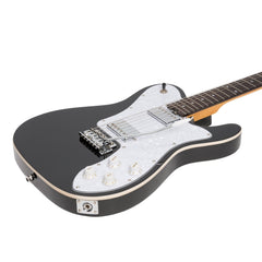 J&D Luthiers Deluxe TE-Style Electric Guitar (Black)