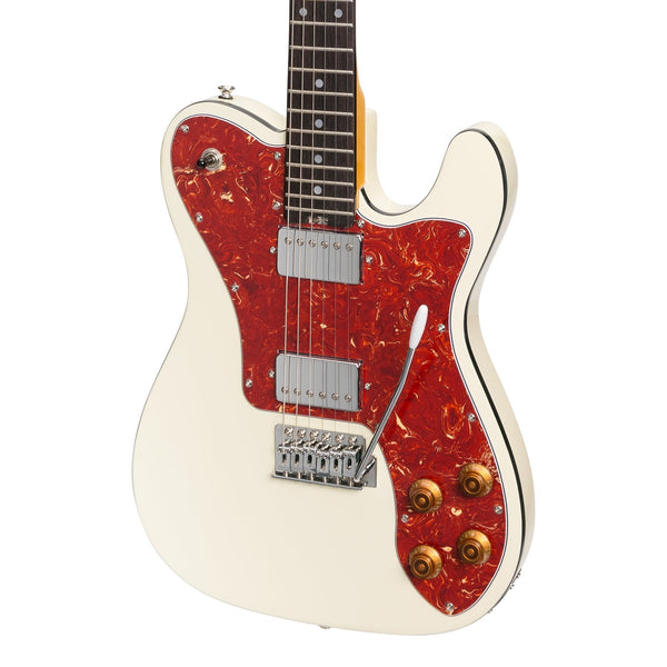 J&D Luthiers Deluxe TE-Style Electric Guitar (Ivory)