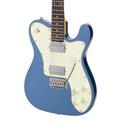 J&D Luthiers Deluxe TE-Style Electric Guitar (Metallic Blue)