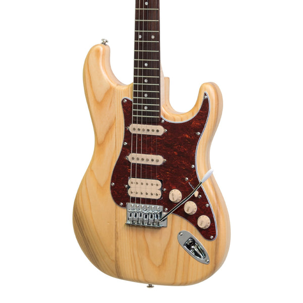 J&D Luthiers 'HSS' ST-Style Electric Guitar (Natural)