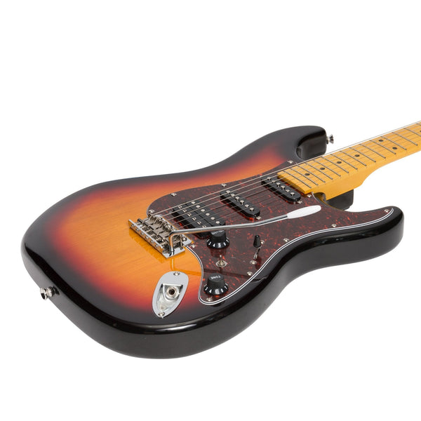 J&D Luthiers 'HSS' ST-Style Electric Guitar (Tobacco Sunburst)