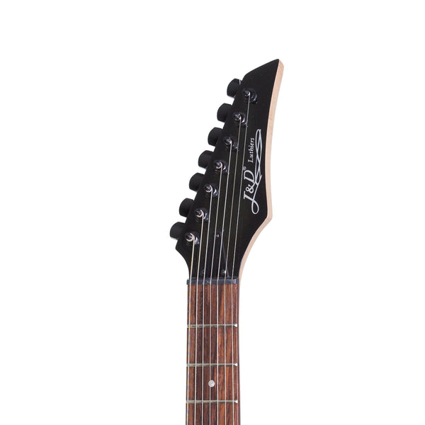 J&D Luthiers IE9 7-String Contemporary Electric Guitar (Transparent Black)