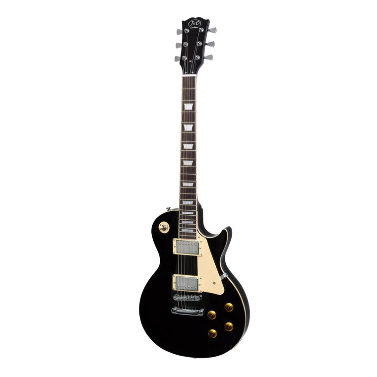 J&D Luthiers LP-Style Electric Guitar (Black)