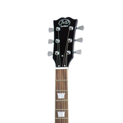 J&D Luthiers LP-Style Left Handed Electric Guitar (Black)