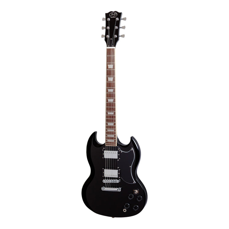 J&D Luthiers SG-Style Electric Guitar (Black)