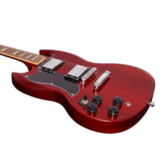 J&D Luthiers SG-Style Left Handed Electric Guitar (Cherry)