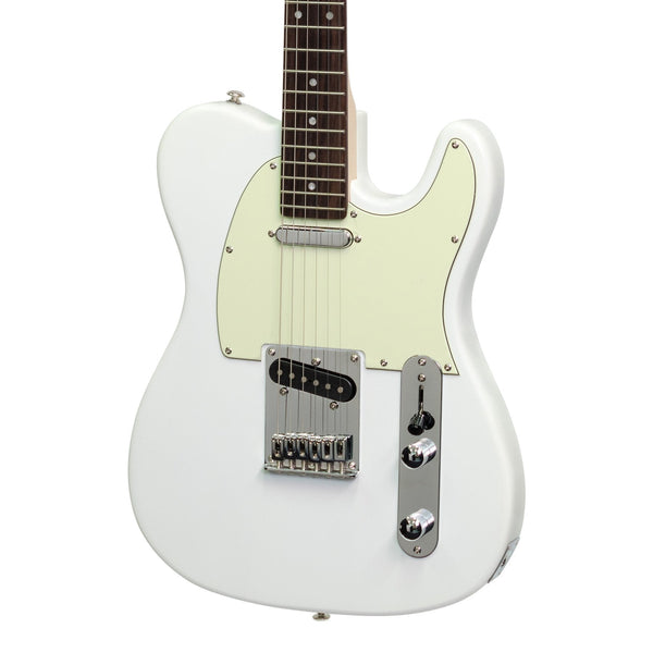 J&D Luthiers TE-Style Electric Guitar (White)