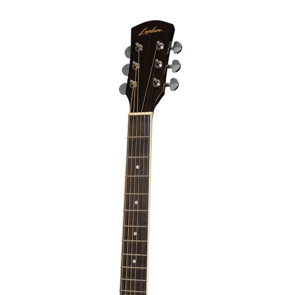 Lorden Acoustic Dreadnought Guitar (Black)