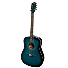 Lorden Acoustic Dreadnought Guitar (Blueburst)