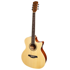 Lorden Acoustic Small Body Cutaway Guitar (Natural Gloss)