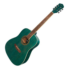 Martinez '41 Series' Dreadnought Acoustic Guitar Pack (Teal Green)