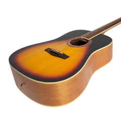 Martinez '41 Series' Dreadnought Acoustic Guitar Pack (Tobacco Sunburst)