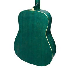 Martinez '41 Series' Dreadnought Acoustic Guitar (Teal Green)