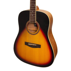 Martinez '41 Series' Dreadnought Acoustic Guitar (Tobacco Sunburst)