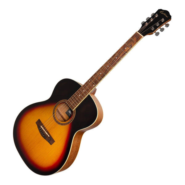 Martinez '41 Series' Folk Size Acoustic Guitar Pack (Tobacco Sunburst)