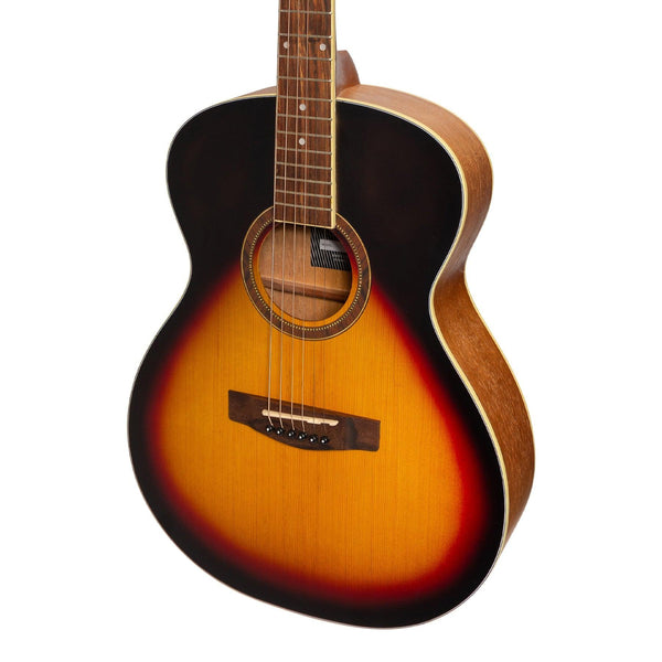 Martinez '41 Series' Folk Size Acoustic Guitar Pack (Tobacco Sunburst)