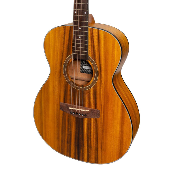 Martinez '41 Series' Folk Size Acoustic Guitar with Built-in Tuner (Koa)