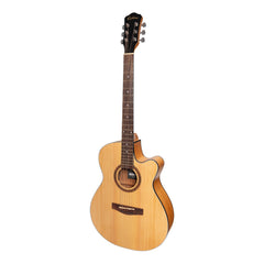 Martinez '41 Series' Folk Size Cutaway Acoustic-Electric Guitar Pack (Spruce/Mahogany)