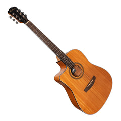 Martinez '41 Series' Left Handed Dreadnought Cutaway Acoustic-Electric Guitar (Mahogany)