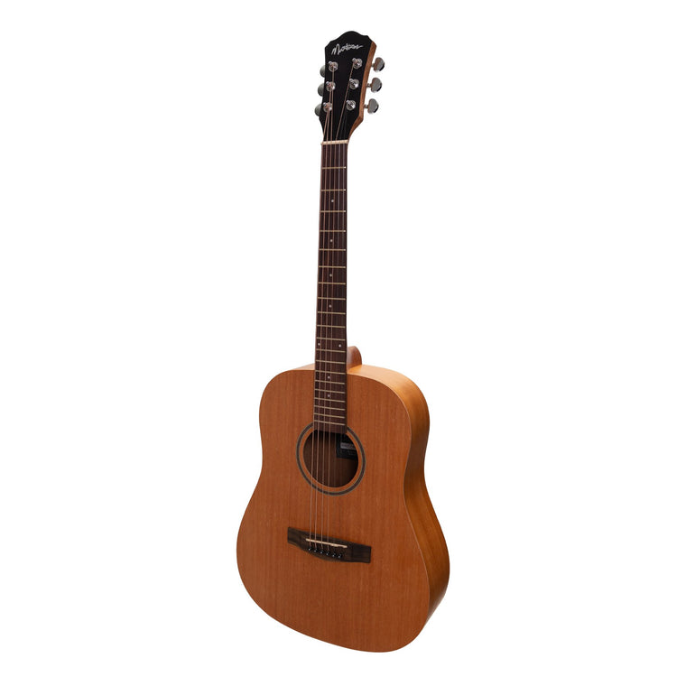 Martinez Acoustic-Electric Middy Traveller Guitar (Mahogany)