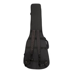 Martinez Deluxe Shaped Acoustic Guitar Polyfoam Case (Black)