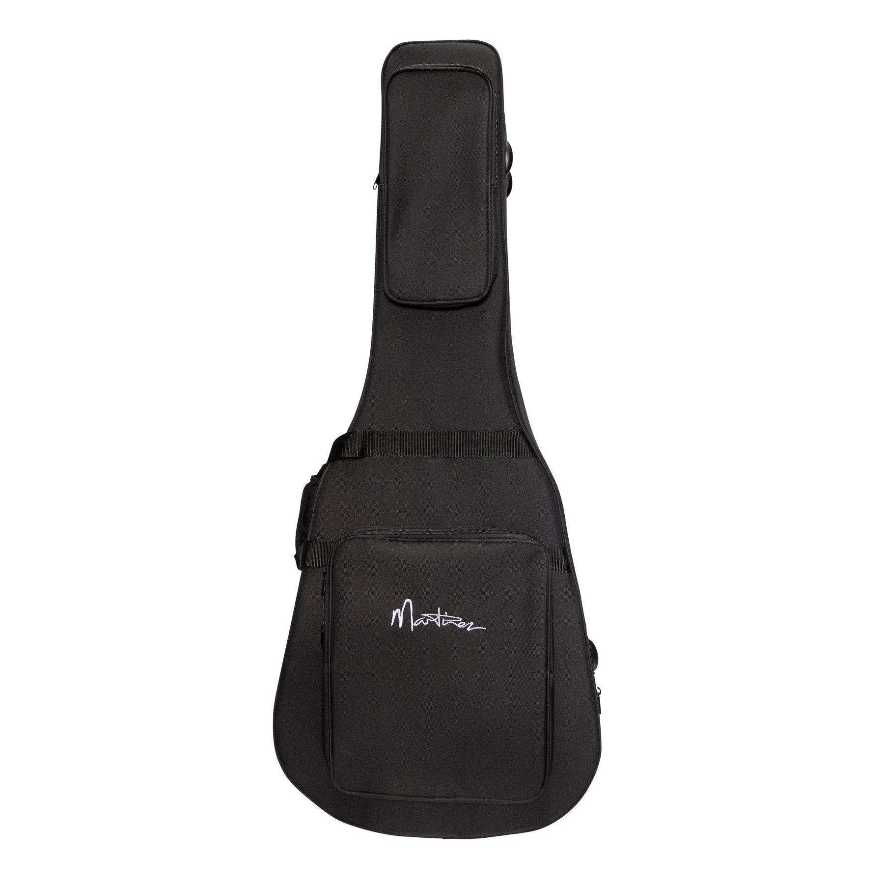 Martinez Deluxe Shaped Acoustic Guitar Polyfoam Case (Black)-GC-A16P-BLK