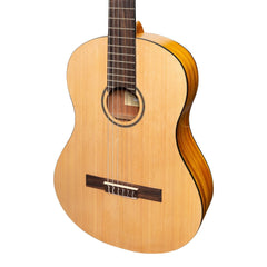 Martinez Full Size Student Classical Guitar Pack with Built In Tuner (Spruce/Koa)