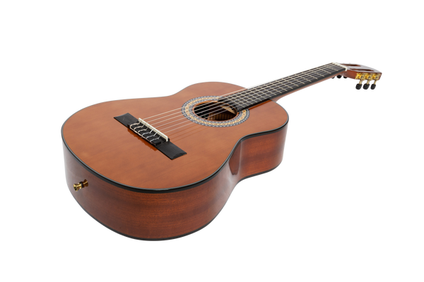 Martinez G-Series 1/2 Size Student Classical Guitar Pack with Built In Tuner (Natural-Gloss)