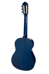 Martinez G-Series 3/4 Size Student Classical Guitar Pack with Built In Tuner (Blue-Gloss)