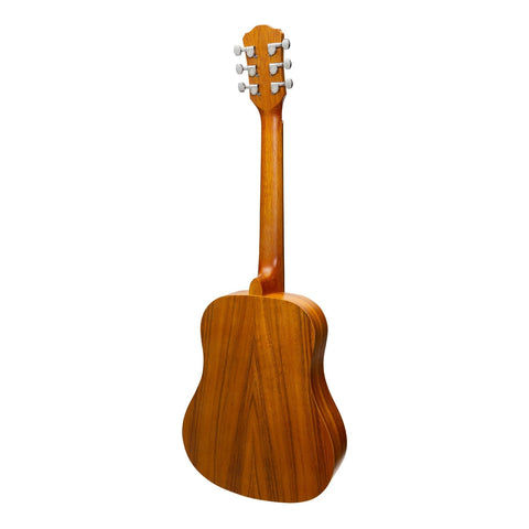 Martinez Left Handed Acoustic-Electric Babe Traveller Guitar (Koa)