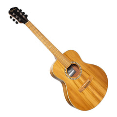 Martinez Left Handed Acoustic Short Scale Guitar (Jati-Teakwood)