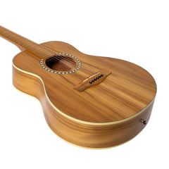 Martinez Left Handed Acoustic Short Scale Guitar (Jati-Teakwood)