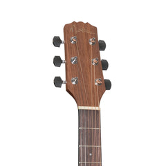 Martinez 'Natural Series' Left Handed Spruce Top Mini Short Scale Acoustic-Electric Guitar (Open Pore)