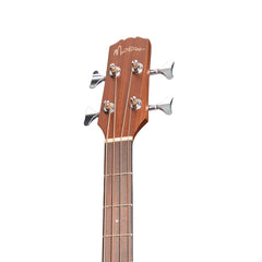 Martinez 'Natural Series' Mahogany Top Acoustic-Electric Cutaway Bass Guitar (Open Pore)