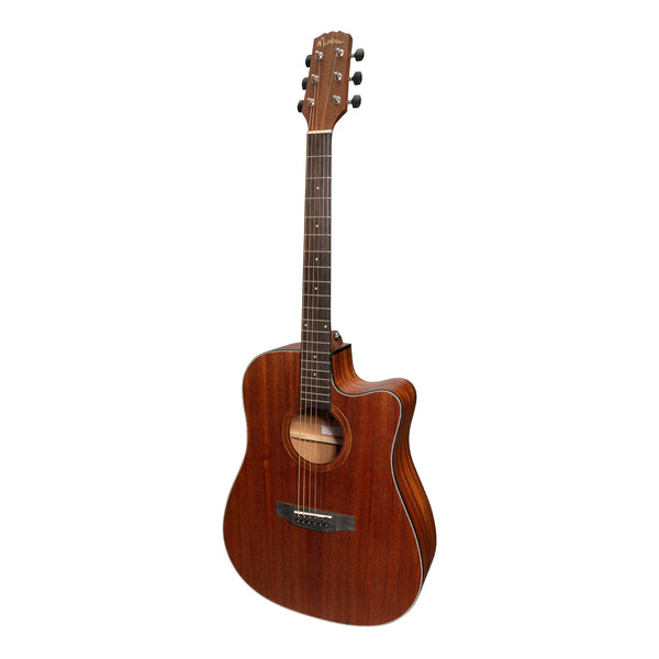 Martinez 'Natural Series' Mahogany Top Acoustic-Electric Dreadnought Cutaway Guitar (Open Pore)-MNDC-15-MOP