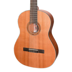 Martinez 'Natural Series' Solid Cedar Top Acoustic Classical Guitar (Open Pore)