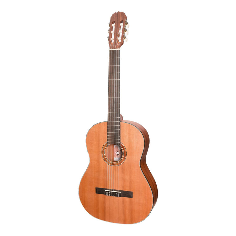 Martinez 'Natural Series' Solid Cedar Top Acoustic Classical Guitar (Open Pore)