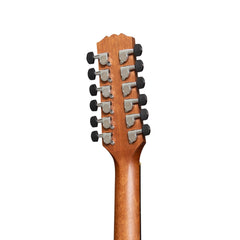 Martinez 'Natural Series' Solid Mahogany Top 12-String Acoustic-Electric Mini Short Scale Guitar (Open Pore)